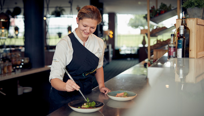 Fahrradpaket mit Abendessen im Restaurant Saltin Restaurant Salt