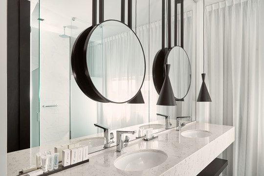 Badezimmer im Superior Zimmer des Hotels Zaltbommel
